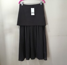 Acabado Plisado Falda Mini Efecto Piel Plisada Zara Las Mejores