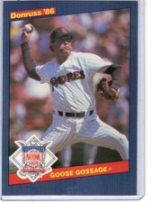 1986 Donruss All-Stars Goose Gossage #31 San Diego Padres Jumbo