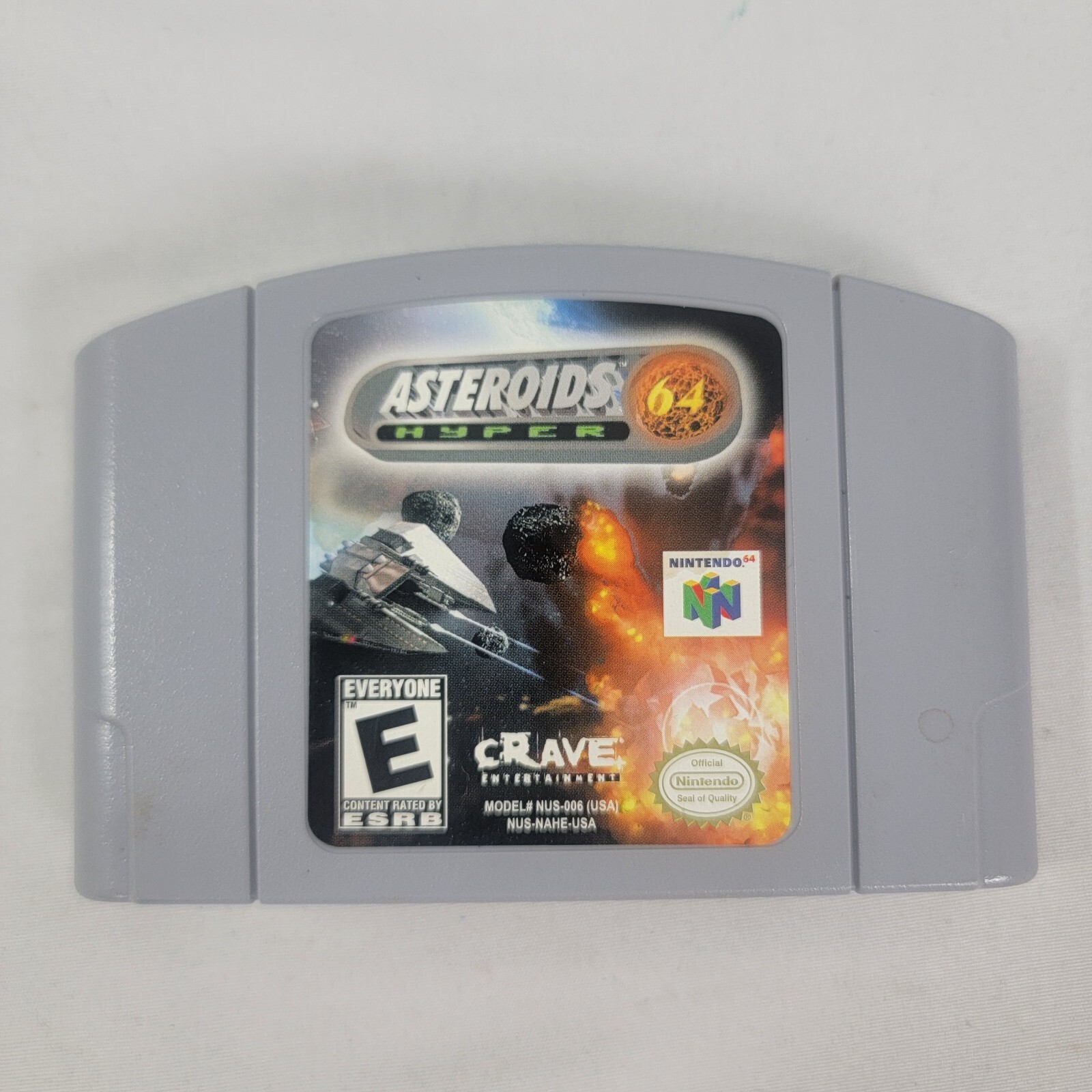 Nintendo 64 N64 Asteroids Hyper 64 Authentic Cartridge 1997 Rated E Everyone