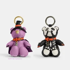 NWT Coach Halloween Witch OR Skeleton Bear Bag Charm 🎃☠️ 6082/6079
