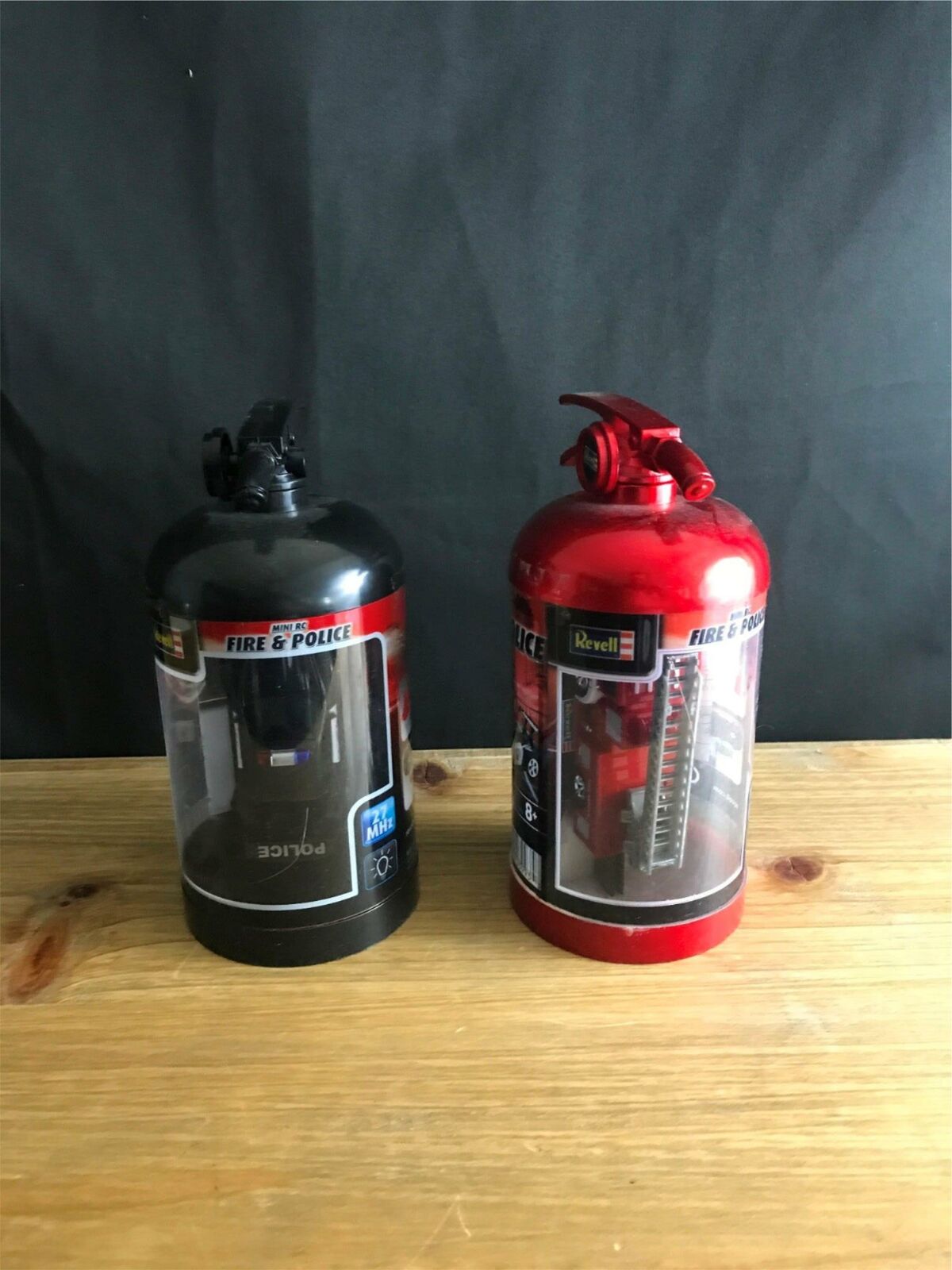 SEALED NEW 2015 REVELL MINI RC Fire And Police Car Set Fire Extinguisher Bottle