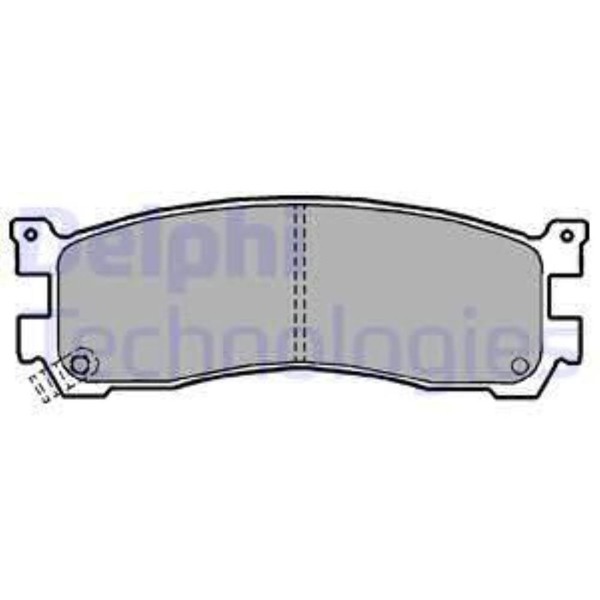 Delphi BremsbeläGe Bremsbelegsatz Hinten FüR Mazda MPV II Xedos 9-image