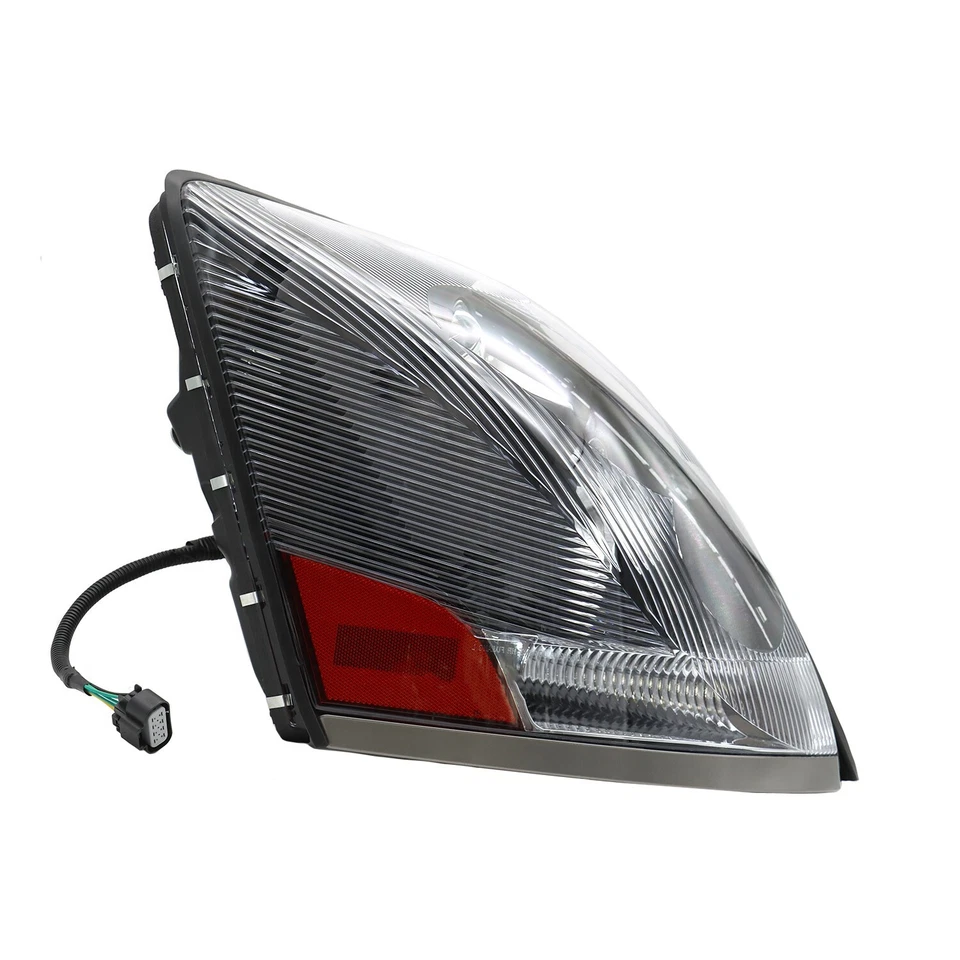 For Volvo VNL 2004-2017 Semi Truck Black Projector Halogen Headlight Left+ Right Foto 4 de 4
