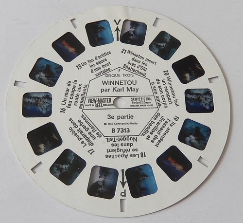 Disque Stéréo VIEW MASTER : WINNETOU par Karl MAY Disque N° B 7313 - 1965 - Picture 2 of 2