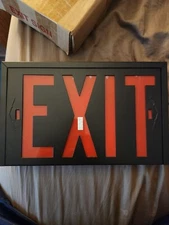 Commercial Exit Sign Electric New Open Box