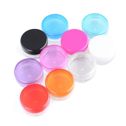 5g Handy Jars Tub Small Plastic Sample Cosmetic Containers Round Pots X100 - Bild 1 von 12