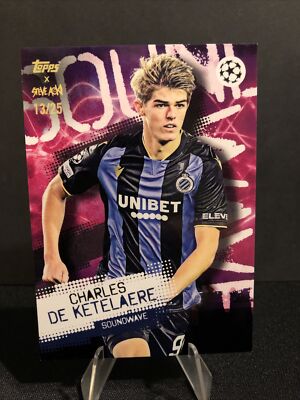 Topps Fußball Charles De Ketelaere /25 Soundwave Club Brügge Steve Aoki
