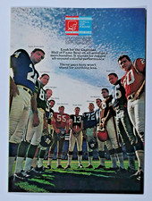 Mike Ditka-Frank Ryan-Vogel-Cappelletti VTG 1968 HOF Original Print Ad EX