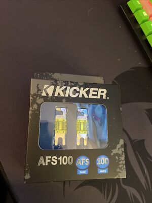 Kicker AFS100 100 Amp Platinum-Plated AFS Fuses with Color Coded Casing NEW ITEM