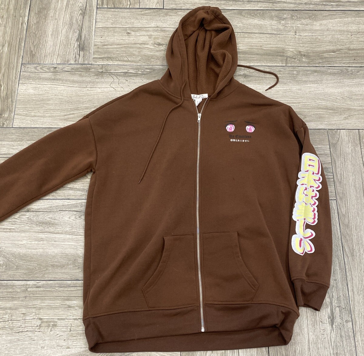 H*E様 Golden Brown Brothers Hoodie XXL Birch And Stone Legendary Brown full Zip Anime Graphic Hoodie Size