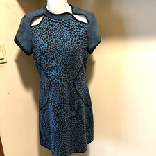 Silence + Noise Bodycon Green Cutout Dress  M 