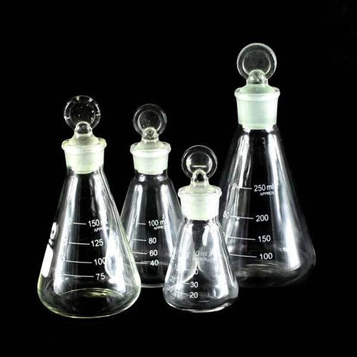 10ml-1000ml Conical Erlenmeyer Iodine Flask with stopper Chemistry Glassware AU - Picture 4 of 12
