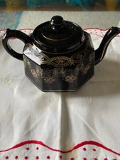 Teiera in porcellana inglese, antica, marchio Gibson & Sons, Burslem, England