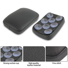 Motorrad Schwarz Soziussitz Sitzpad 8 Saugnapf Beifahrersitz für Kawasaki Bobber