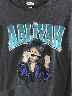 WOMENS Old Navy Aaliyah Music TEE T SHIRT Medium M | eBay