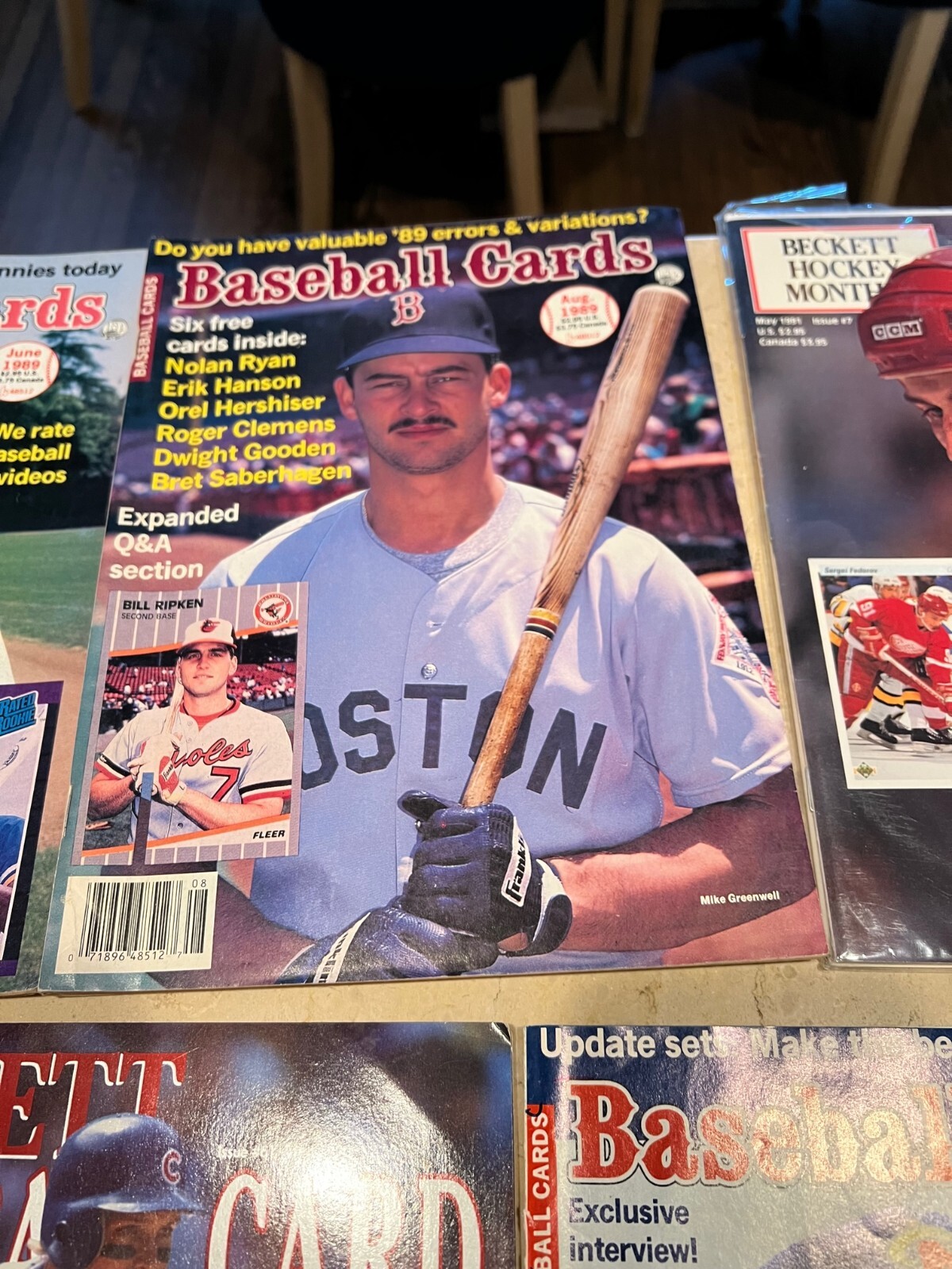 Lot of Beckett & Baseball Cards Price Guides 1989, 1990 + Bonus Beckett