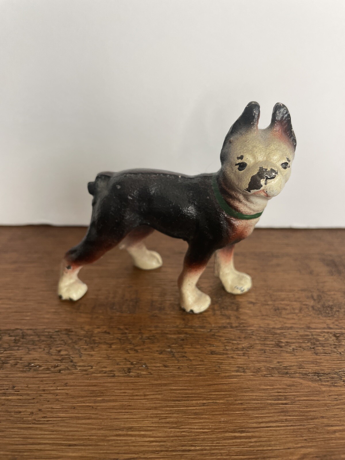 ANTIQUE HUBLEY CAST IRON BOSTON TERRIER MINIATURE PAPERWEIGHT FIGURINE 3