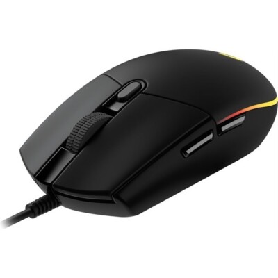 Logitech G102 LIGHTSYNC Gaming-Maus - Schwarz | USB kabelgebunden 8000 DPI optischer Sensor