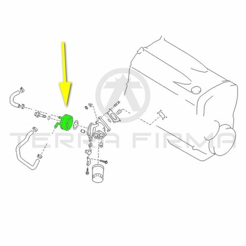 Nissan Skyline R32 R33 R34 GTR RB26 Oil Cooler Cooler Assembly 21305-05U1A - Picture 5 of 5