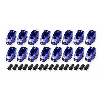 Scorpion 1004, Set of 16 Blue Aluminum Sbc Roller Rocker Arms 1.3 Ratio 3/8 Stud