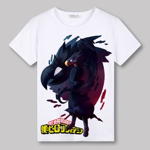 White-Unisex-Anime-My-Hero-Academia-Casual-Short-Sleeve-T-Shirt-Tee-Tops-UN30