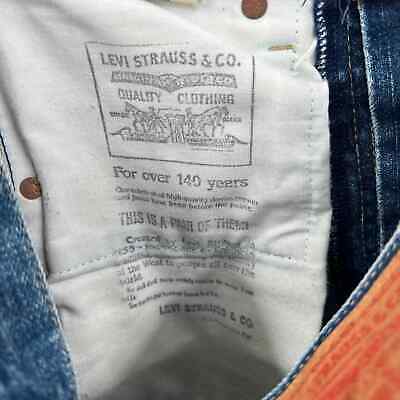 LEVIS 503B Big E Selvage Vintage 90s Jeans 30 x 34 Dark Blue LEVIS 503B Big E Selvage Vintage 90s Jeans 30 x 34 Dark Blue