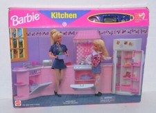 Kitchen set Barbie package showing some wear 1996 Never opened Folding Pretty
