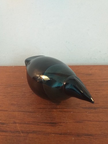 IIttala Finland Oiva Toikka Studio Art Glass Crow Bird Sculpture Figurine - Picture 5 of 14