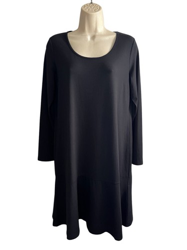 J Jill Petite Wearever Collection Rayon Jersey Long Sleeve Dress Size S NEW - Picture 2 of 10