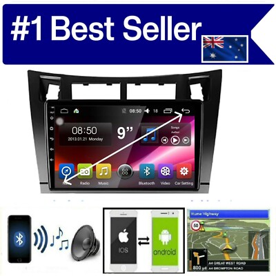 for TOYOTA YARIS 2005-2011 GPS APPLE CARPLAY ANDROID AUTO ODB DAB TPMS DVR CAM