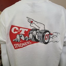 Vintage GASSER/DRAG/NASCAR/SPRINT/MIDGET RACE T-shirt CT-STROKERS