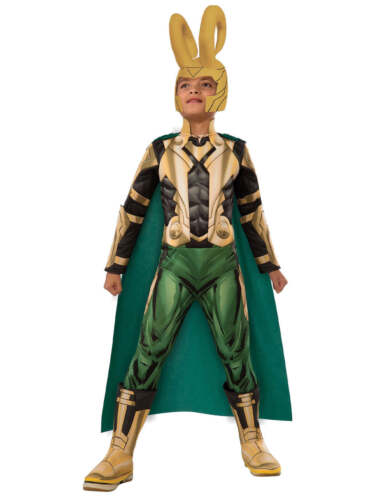 Loki Deluxe Costume for Kids Official Marvel Avengers Boys Villain Cosplay - Picture 1 of 4