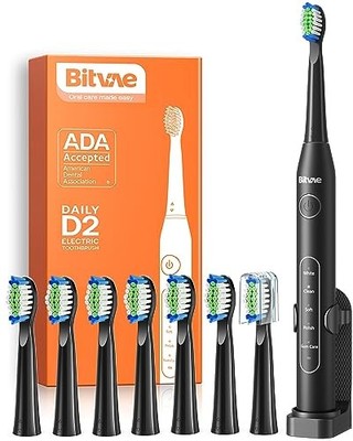 Bitvae D2 Ultraschall Elektrische Zahnbürste für Erwachsene und Kinder, elektrisch