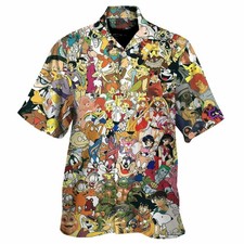 90s Cartoon Character Unisex Hawaiian Shirt