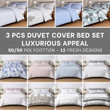 Egyptian P Cotton Duvet Cover Set Printed Quilt Cover Single Double King Bed Set