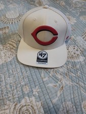 New MLB Cincinnati Reds Hat Cap 47 Captain Cream Jumbo Logo