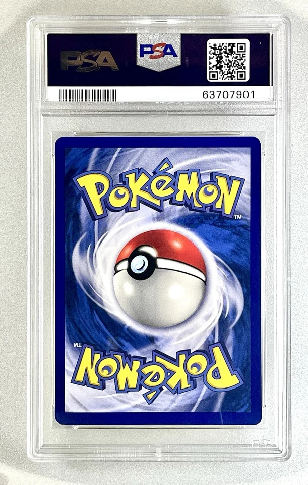 1999 Pokémon Game PIKACHU 1st Edition Ghost Stamp Error #58 PSA 8 - Image 2 of 2