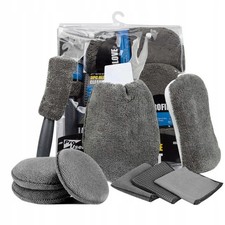 Auto-Reinigungsset 10in1  Schwamm, Mikrofaser-Handschuh & Polierzubehör  Kompl
