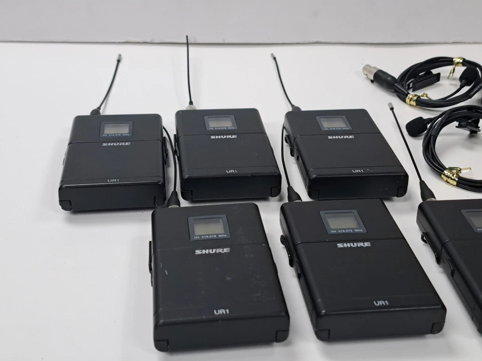 Shure UR1 H4 Wireless Transmitter w/ MX150 Microphone Belt Pack 518-578MHZ UR1H4 - Image 3 of 4