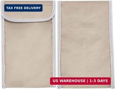 2pcs Anti Radiation Cell Phone Sleeve Security Pouch Faraday Bag 5G GPS