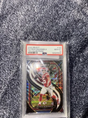 Patrick Mahomes II 2024 Select Prizm Tri Color #120 #024/249 (PSA 10)