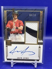 2024 Panini Impeccable Baseball Jace Jung Rookie Elegance Patch auto Gold 8/10