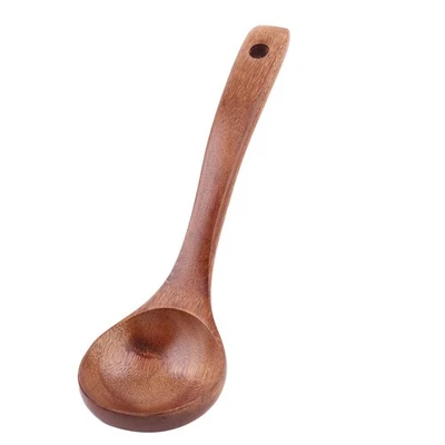 Trou Cuisine Design Soupe Porridge louche Cuillère Marron - Photo 1/4
