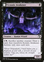 Ecstatic Awakener // Awoken Demon (100/277) Innistrad: Midnight Hunt Common MTG