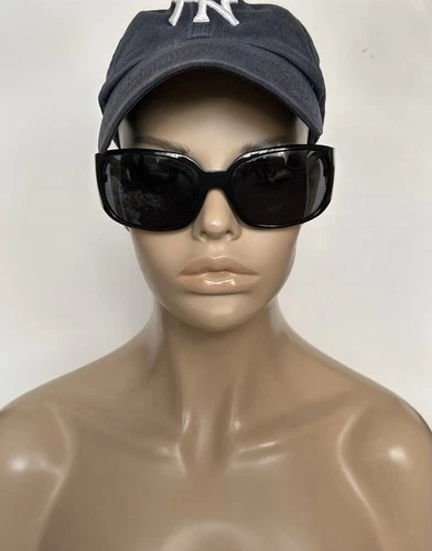 Authentic Chanel Black CC Logo Rhinestone Sunglasses