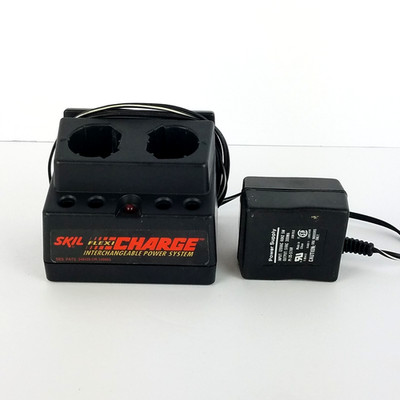 Skil Flexi Charge Interchangeable Power System Dual Battery Charger Model 92942