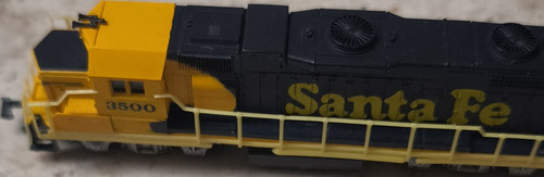 Life-Like Diesellok Spur N Santa Fe Nr. 3500 schwarz/gelb (1691) | Zustand: Gebraucht