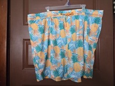 Member's Mark Men's Swim Trunk XXL 4-Way Stretch UPF 50 Resort Pineapple