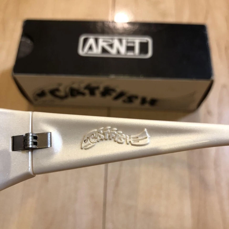 Солнцезащитные очки Arnette Catfish белые редкие 90-е - Изображение 3 из 3
