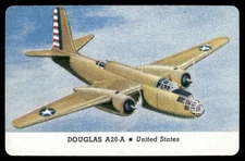 Douglas 1944 War Airplanes Jets Leaf Card (NM)